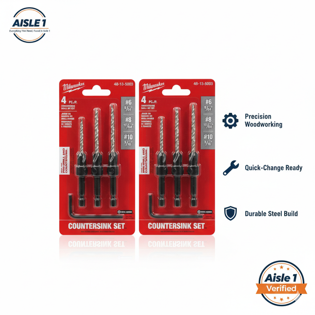 Milwaukee Counter Sink Set - (2)